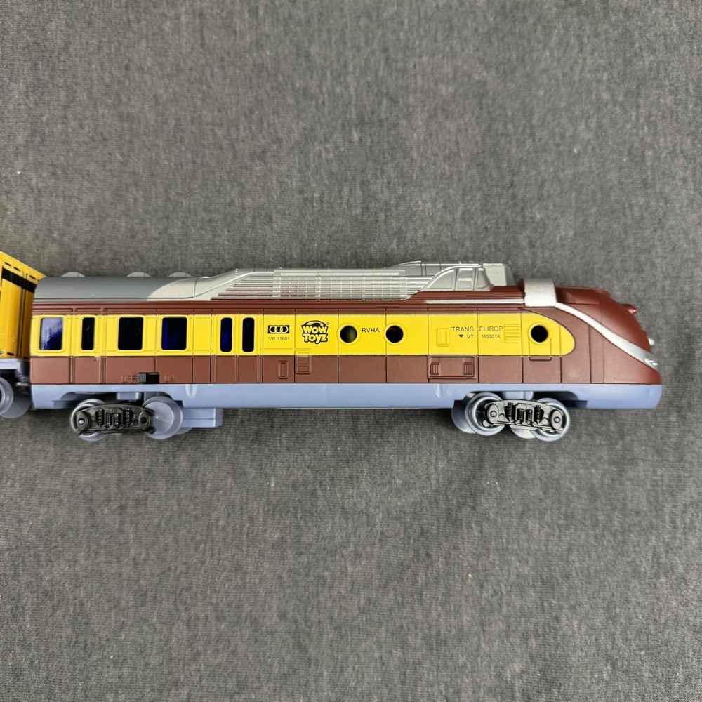Wow Toys Global SeaTrain Yellow Brown Electric Train Set Toy - Picture 2 of 7